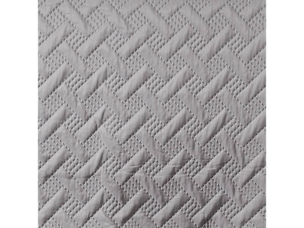 Colcha con formas geométricas cosidas 250 x 260 cm