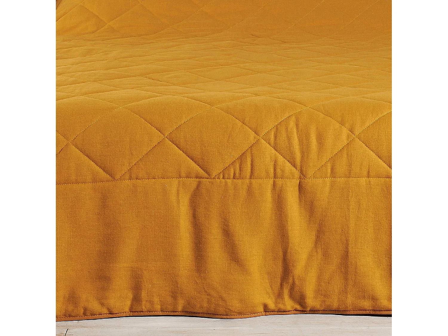 Jeté de lit en 100% lin