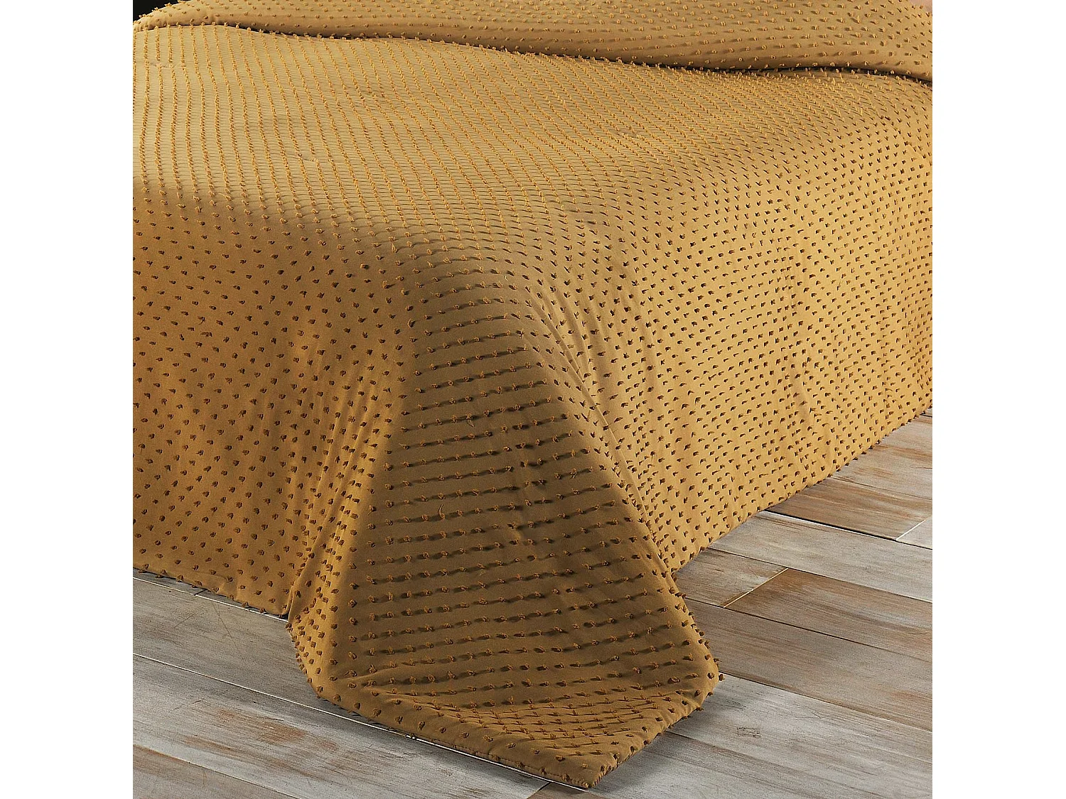 Cubrecama con pequeños pompones 230 x 250 cm