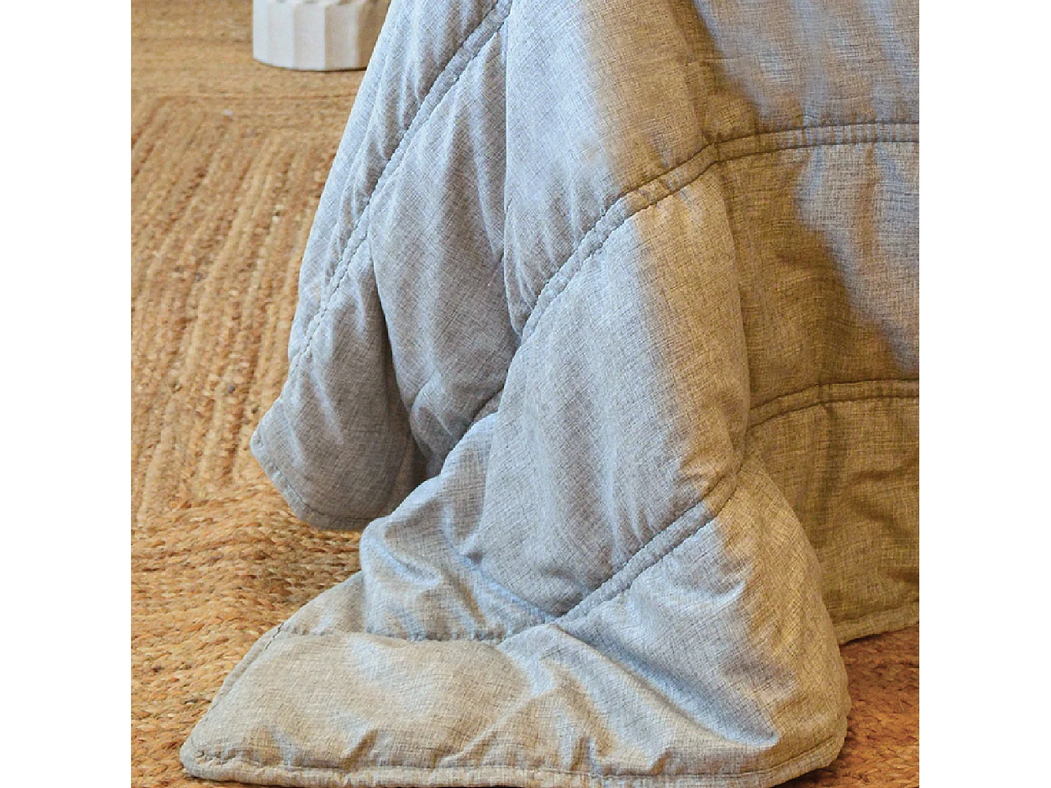 Cubre-Cama y Fundas de Cojín Efecto Lino 180 x 250 cm