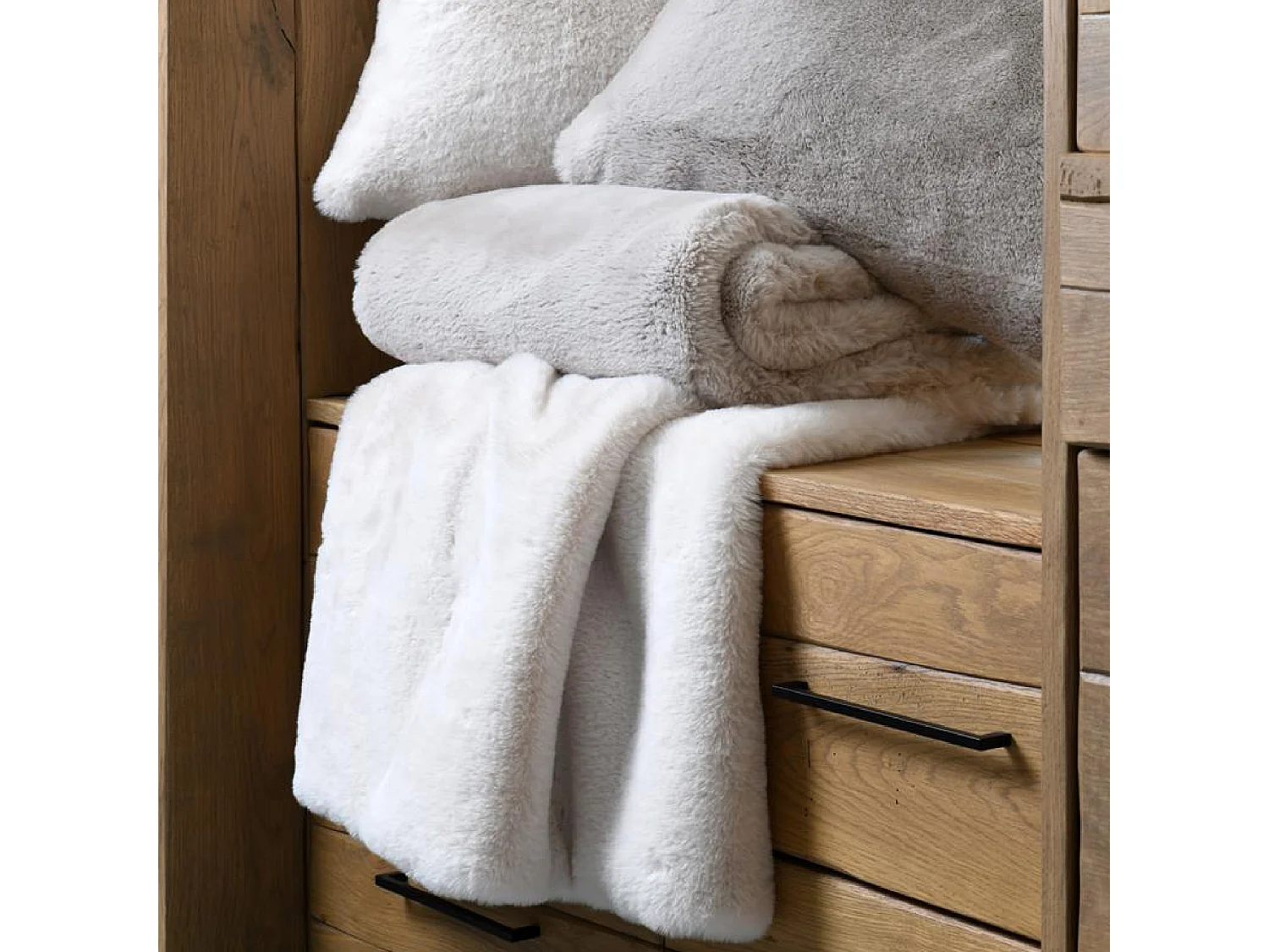 Manta de piel sintética ultra suave 180 x 220 cm