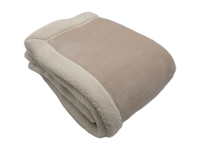 Plaid de microfibra con forro de sherpa 150 x 200 cm