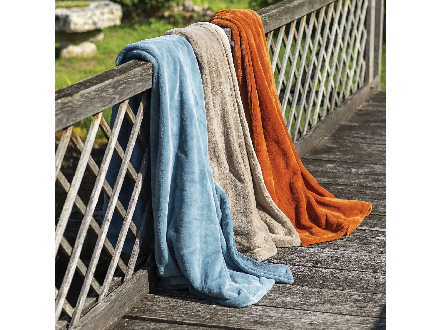 Plaid polaire double face