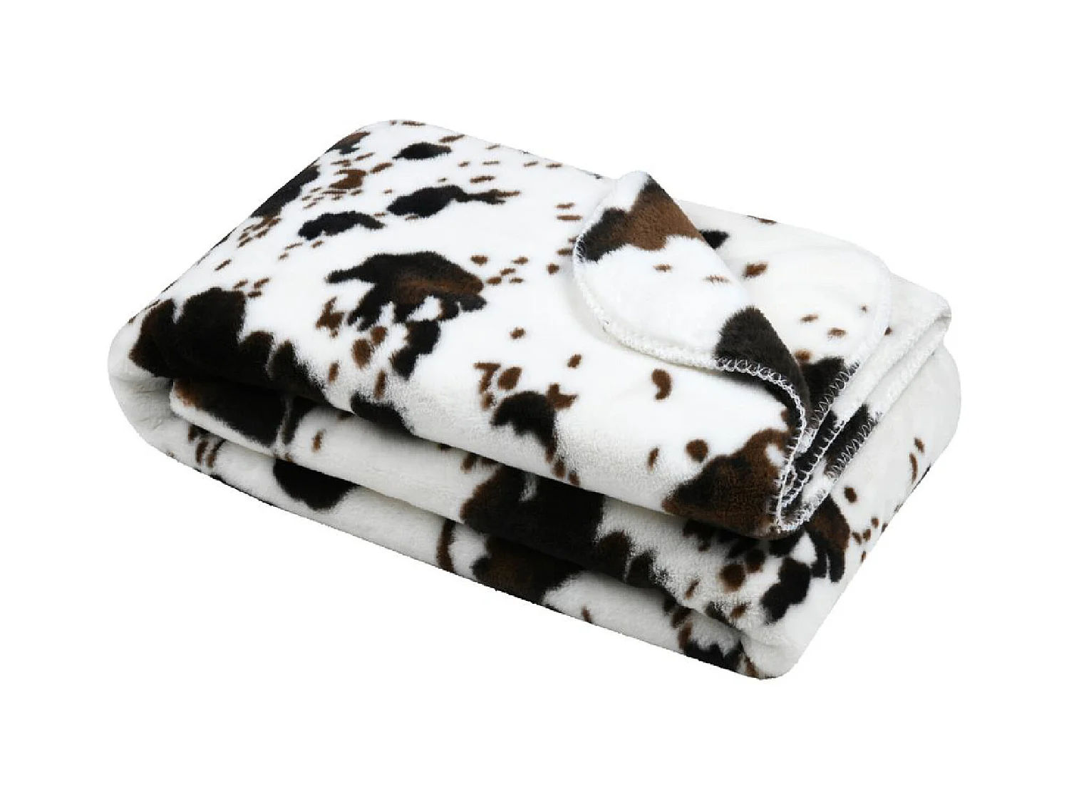 Plaid imitation peau de vache