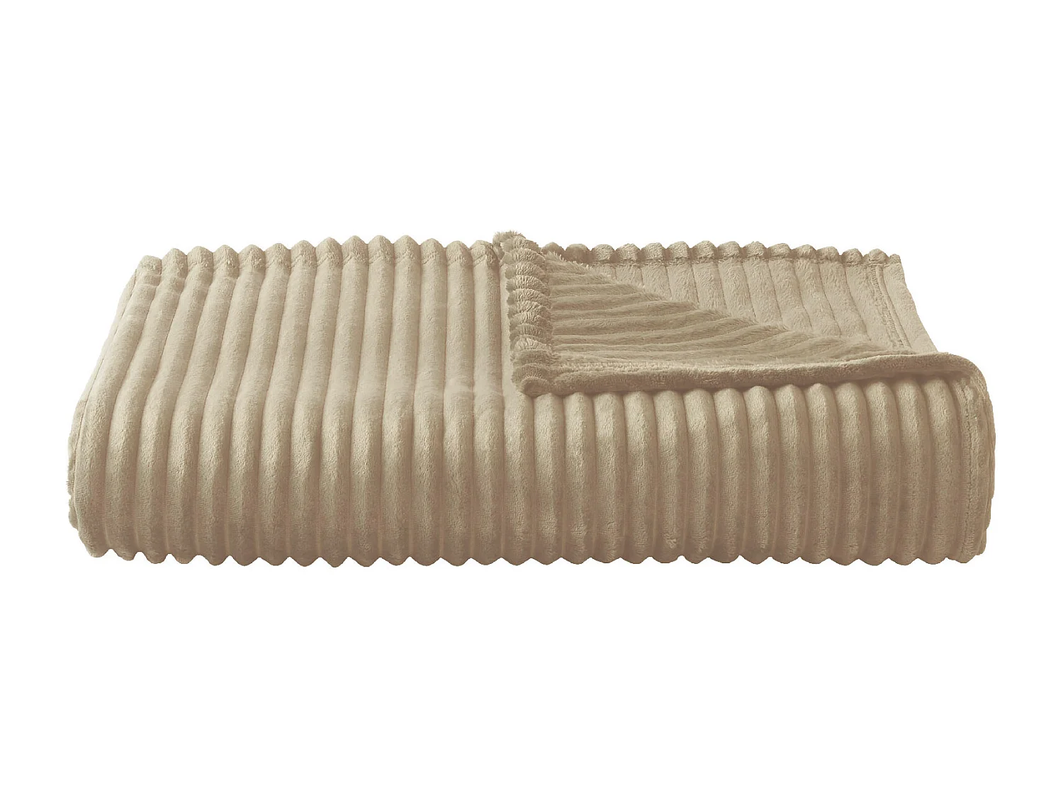 Manta polar con efecto acanalado en 3D 150 x 200 cm