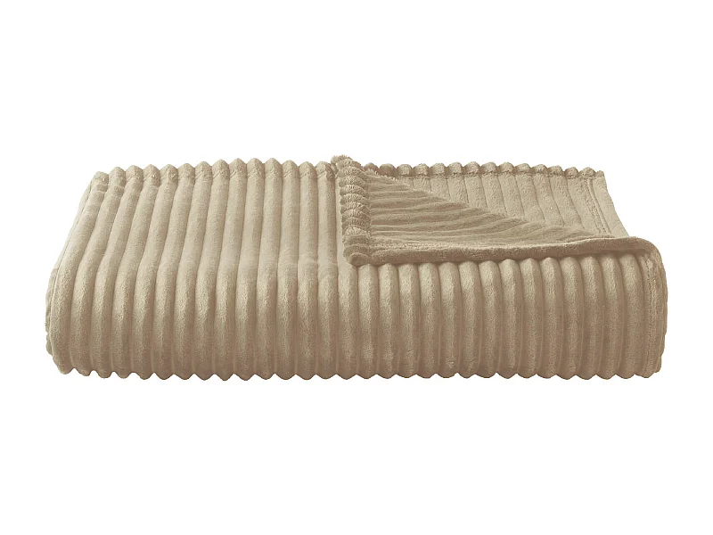 Manta polar con efecto acanalado en 3D 150 x 200 cm