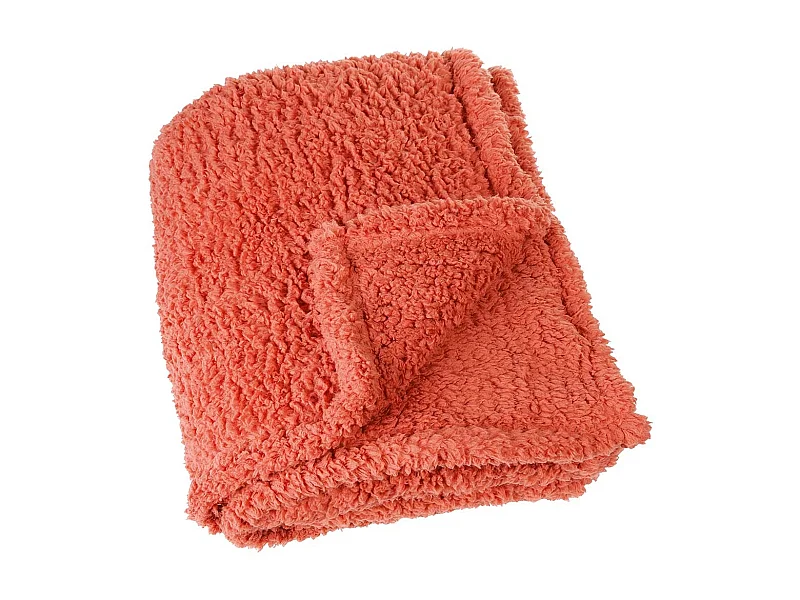 Plaid color efecto borreguito 130 x 150 cm