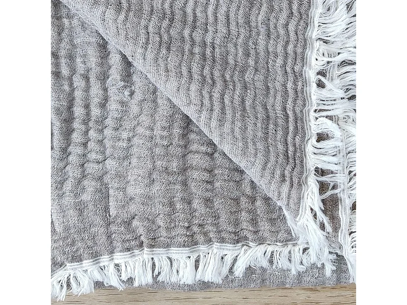 Plaid en gaze hivernale