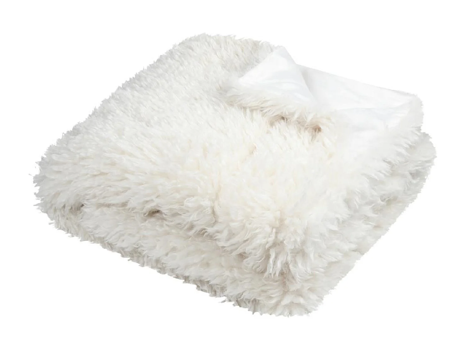 Plaid de piel sintética efecto pelo largo 130 x 160 cm