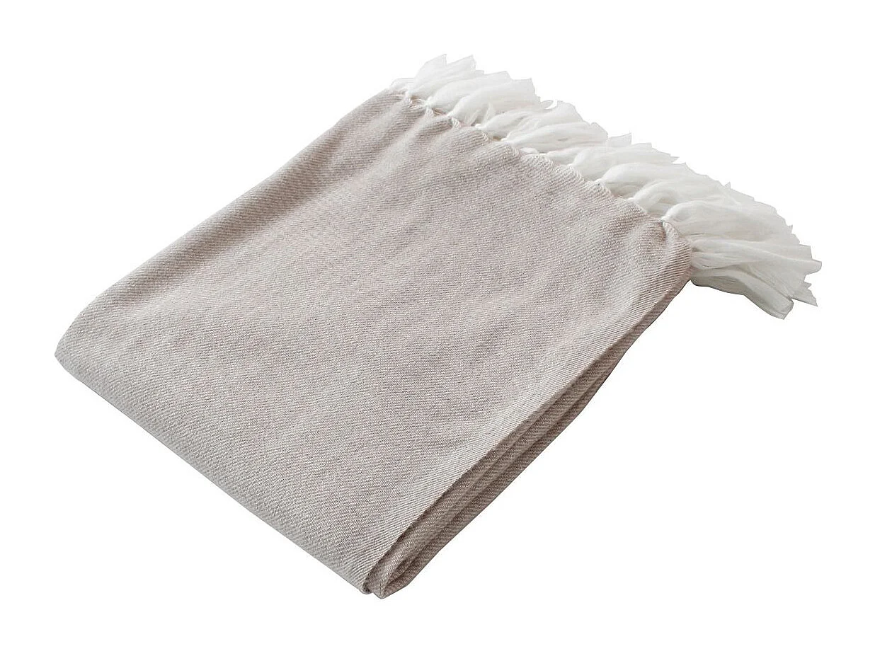 Jacquard-Decke mit langen Fransen 130 x 150 cm