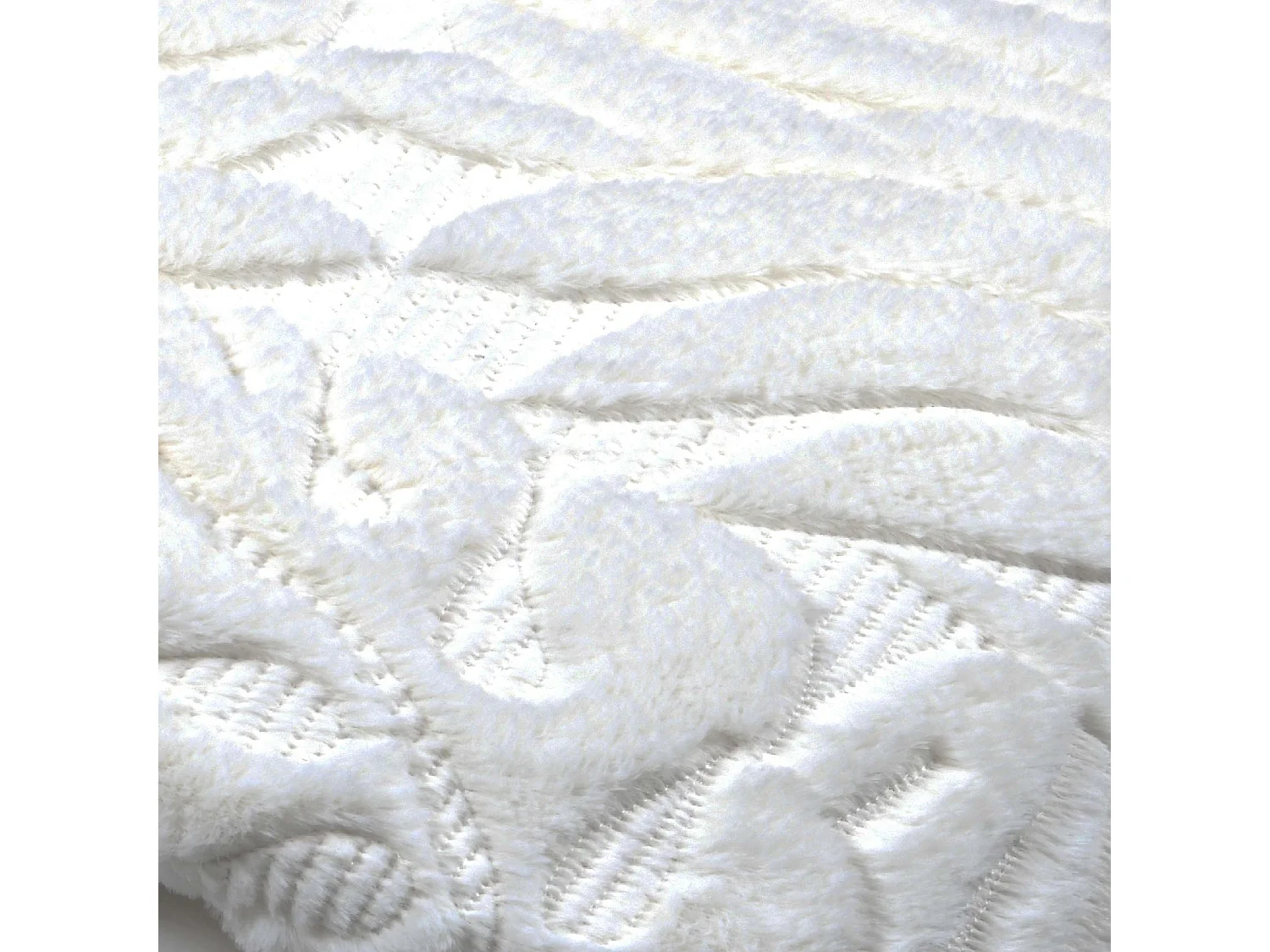 Plaid en imitation fourrure doublé polaire