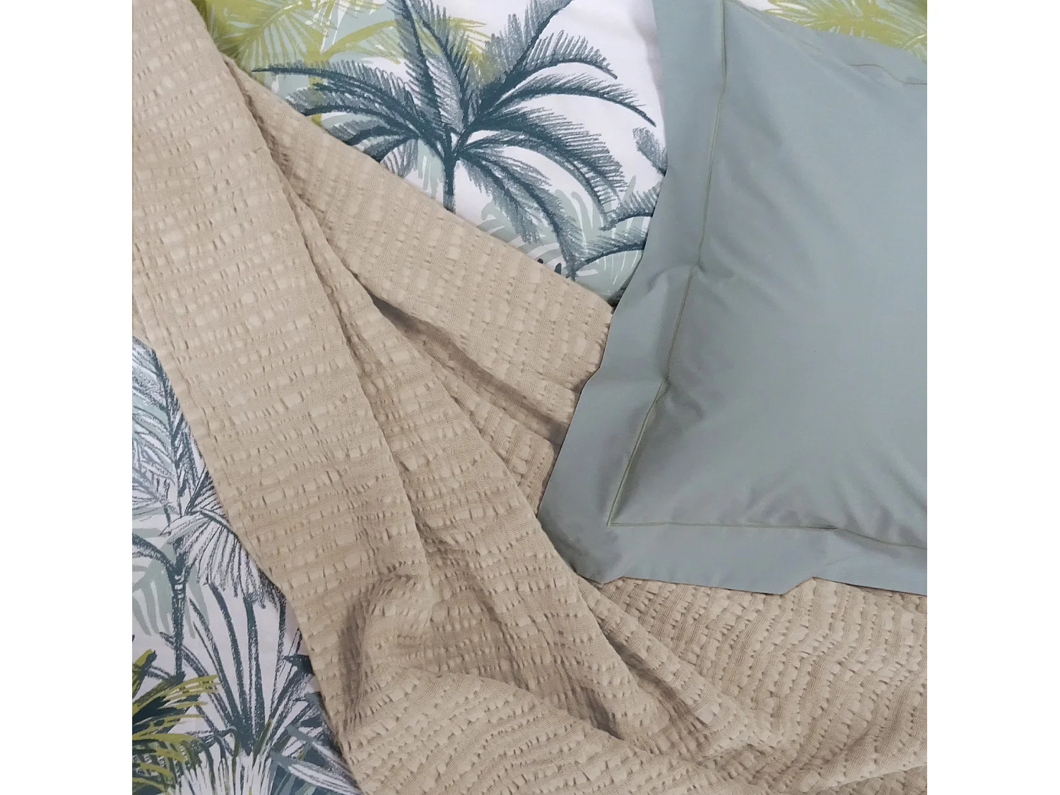 Plaid uni en 100% coton