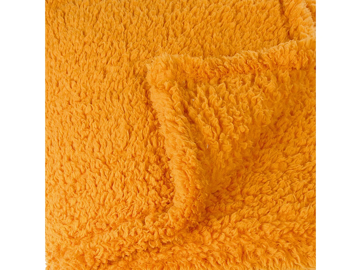 Plaid coloré effet mouton