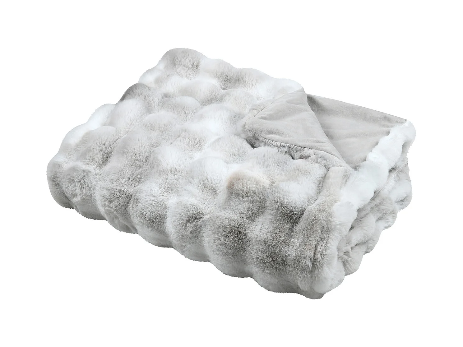 Plaid fausse imitation fourrure moelleux