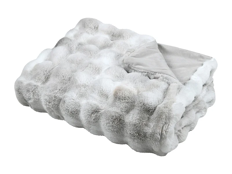 Plaid fausse imitation fourrure moelleux