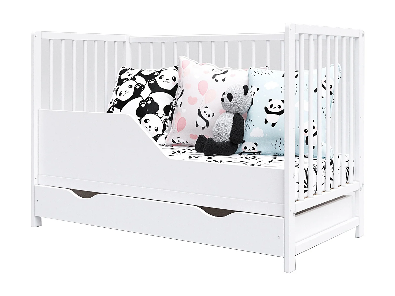 Culla evolutiva con cassetto - 120x60cm