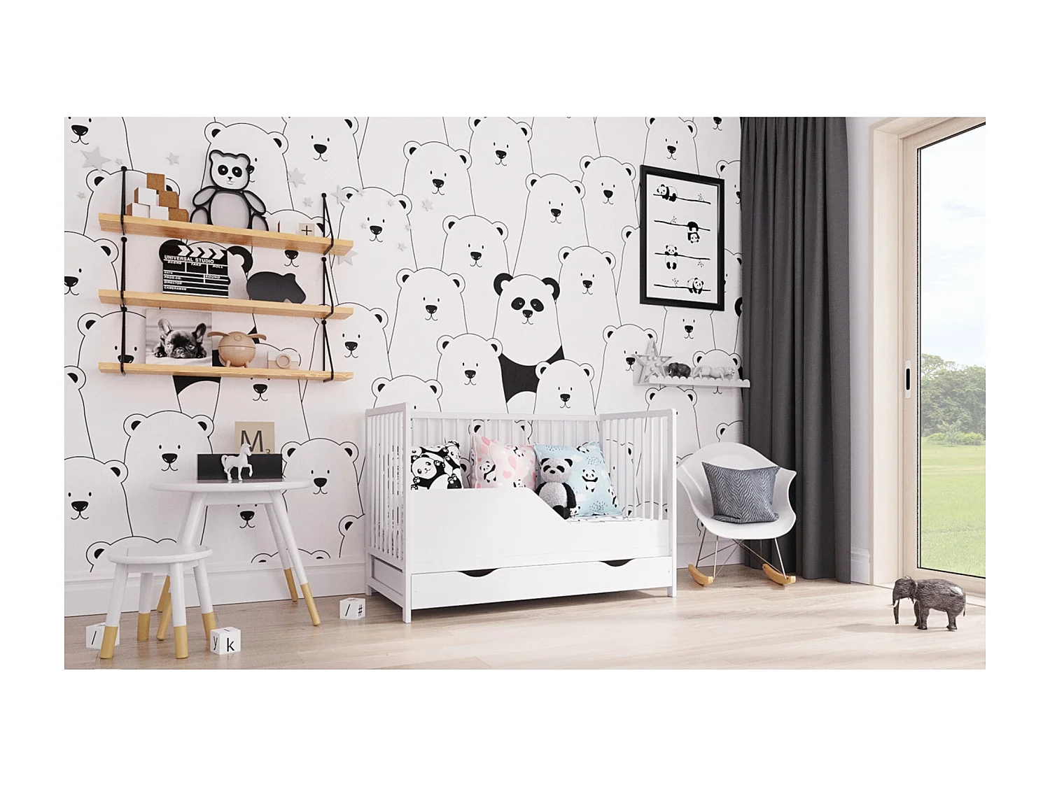 Culla evolutiva con cassetto - 120x60cm