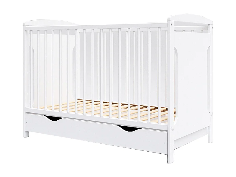 Mitwachsendes Babybett mit Schublade – 120x60cm