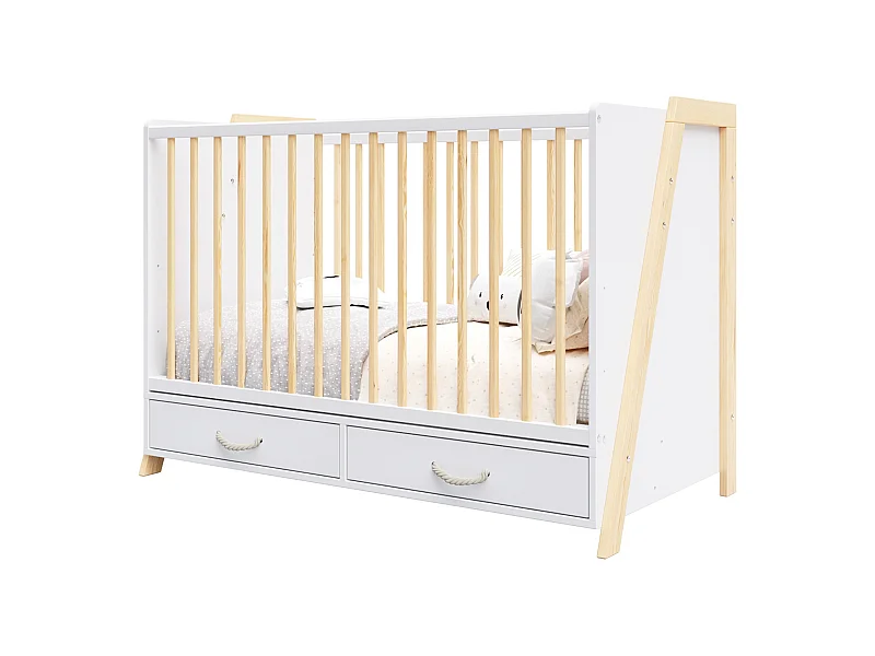 Mitwachsendes Babybett und Schreibtisch 2 in 1- 60x120 cm