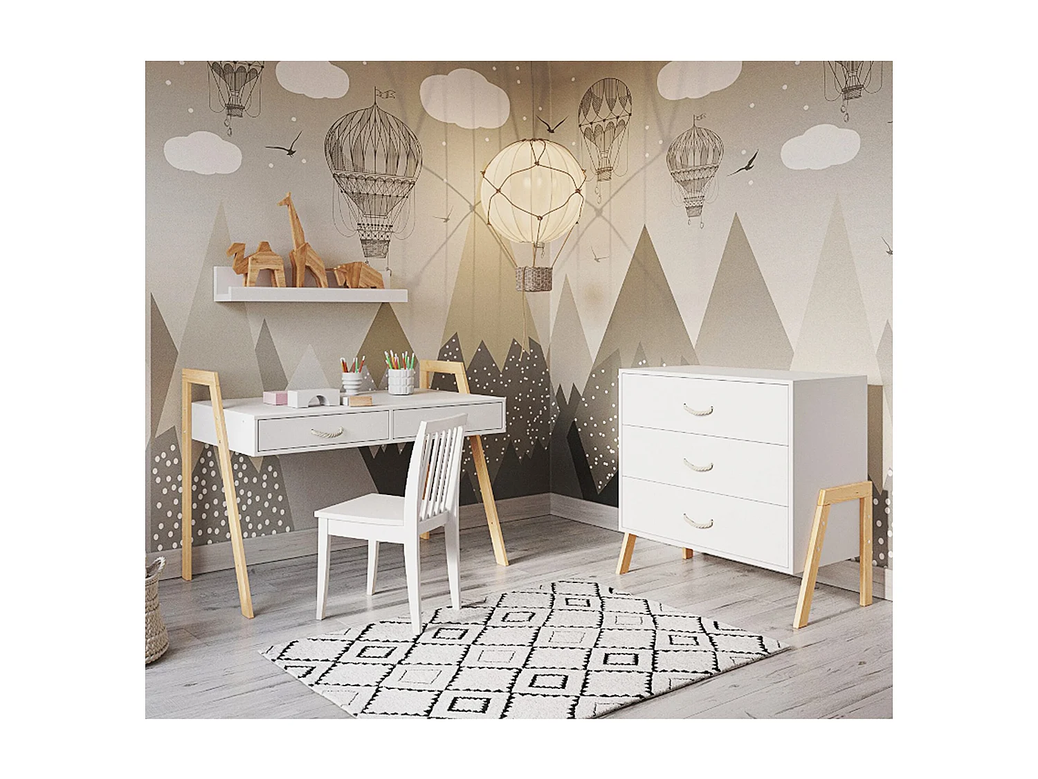 Culla evolutiva con cassetto - 120x60cm