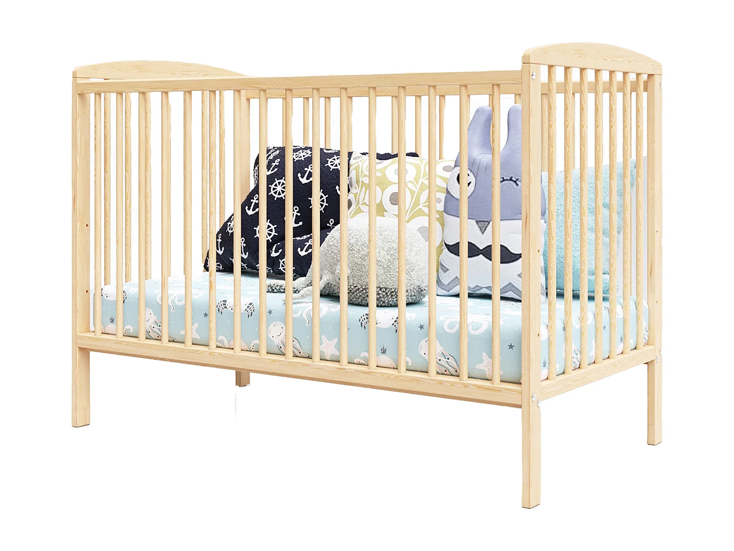 Mitwachsendes Babybett - 60x120 cm