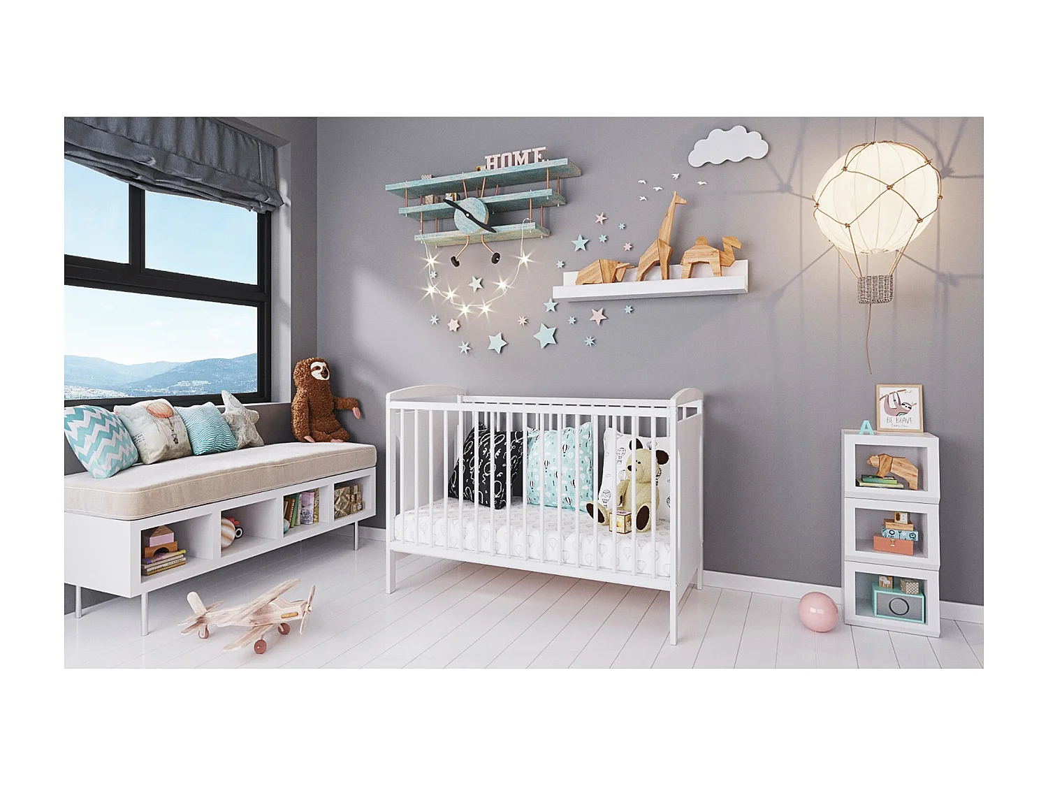 Mitwachsendes Babybett – 120x60cm