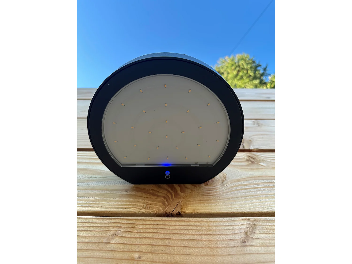 Nap Solar Anthrazit LED-Wandleuchte 2,2 W batteriebetrieben IP54