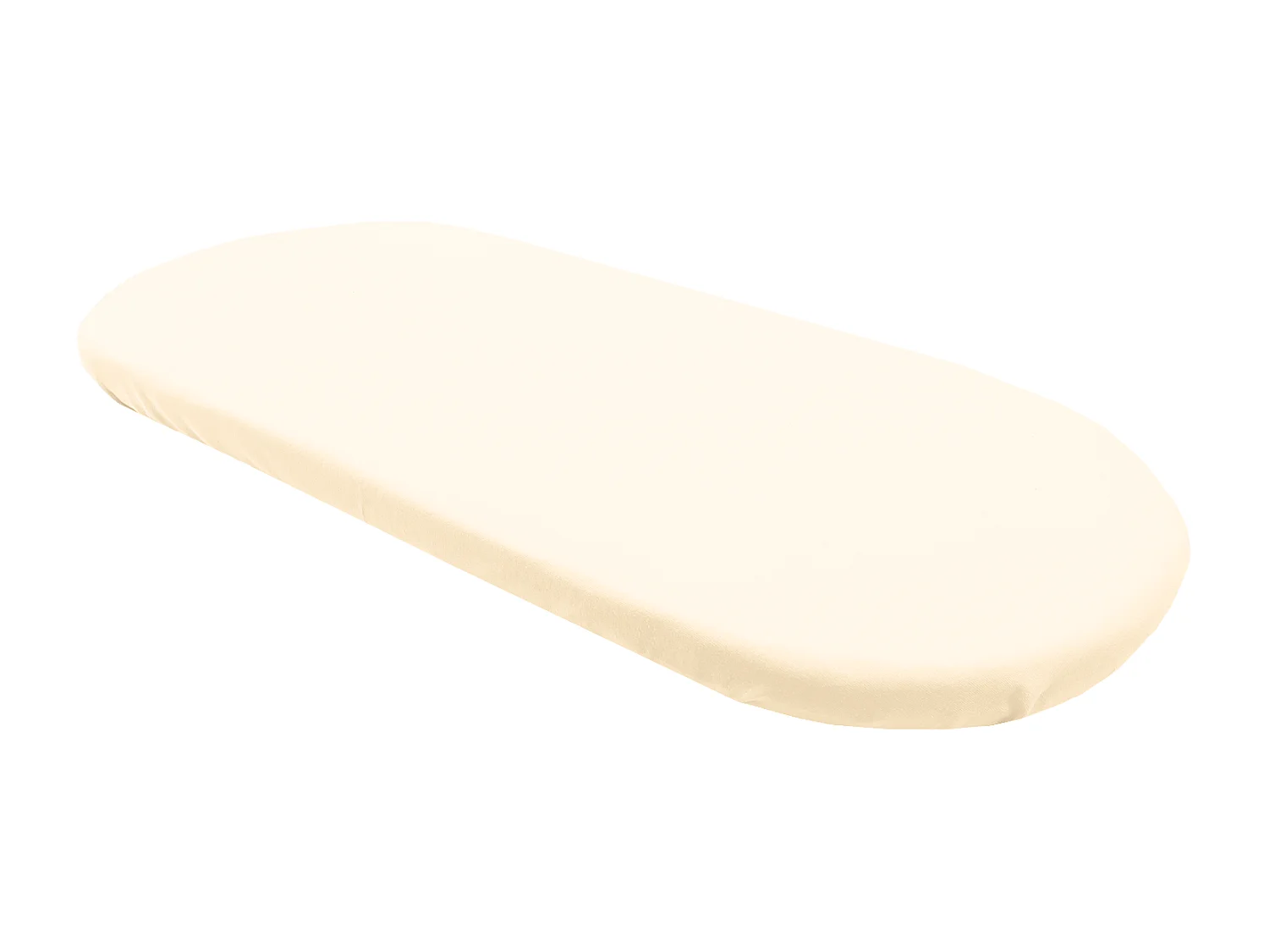 Lenzuolo trapuntato in cotone biologico 80x30cm per culla, navicella o lettino - Crema