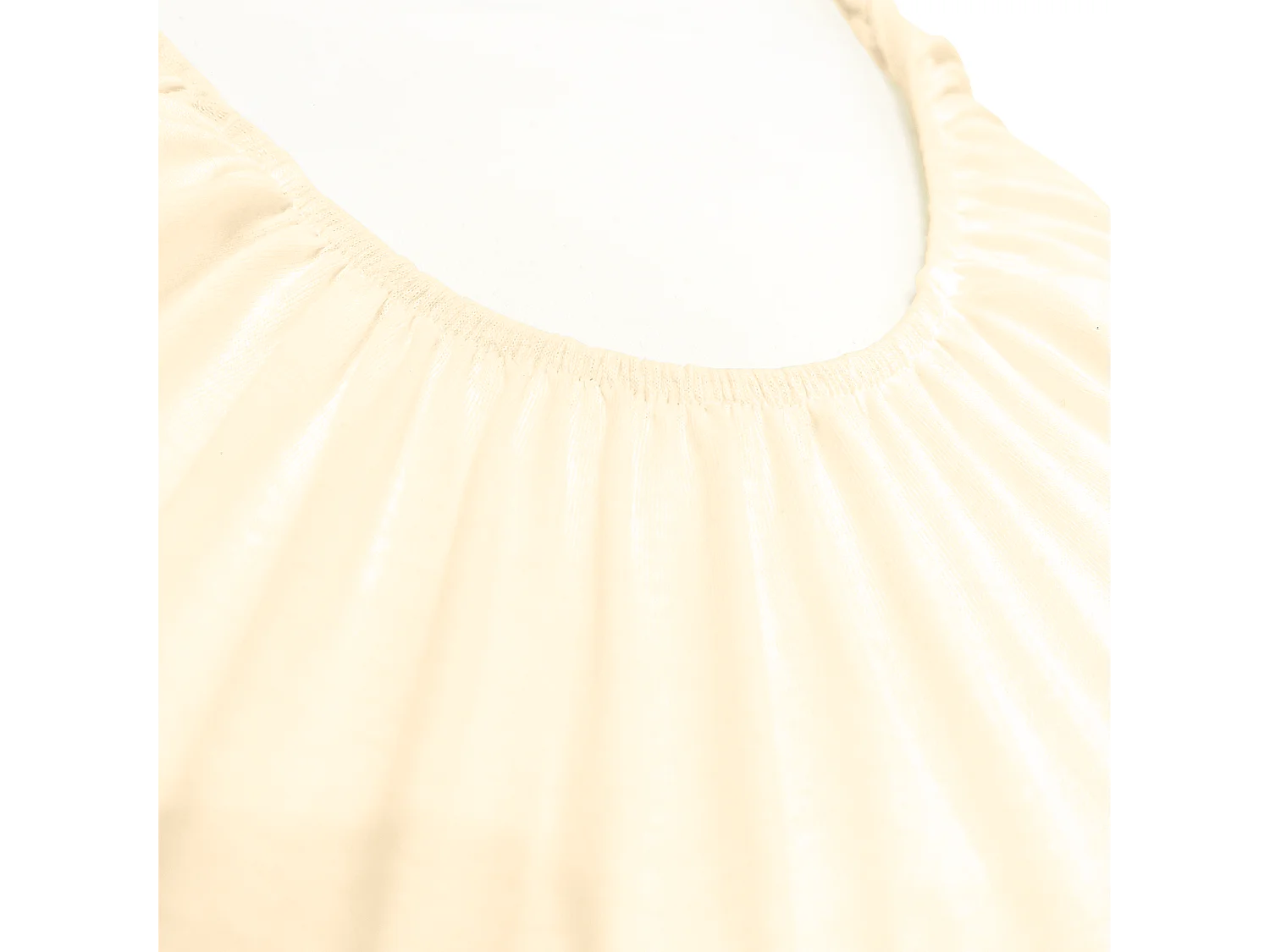 Lenzuolo trapuntato in cotone biologico 80x30cm per culla, navicella o lettino - Crema