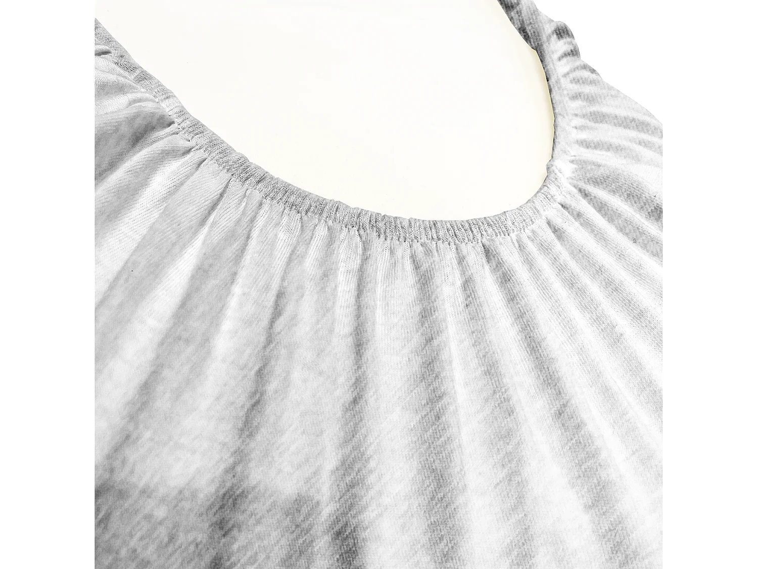 Spannbettlaken 80x30cm aus Bio-Baumwolle für Babywiege, Babywanne oder Kinderbett - Perle