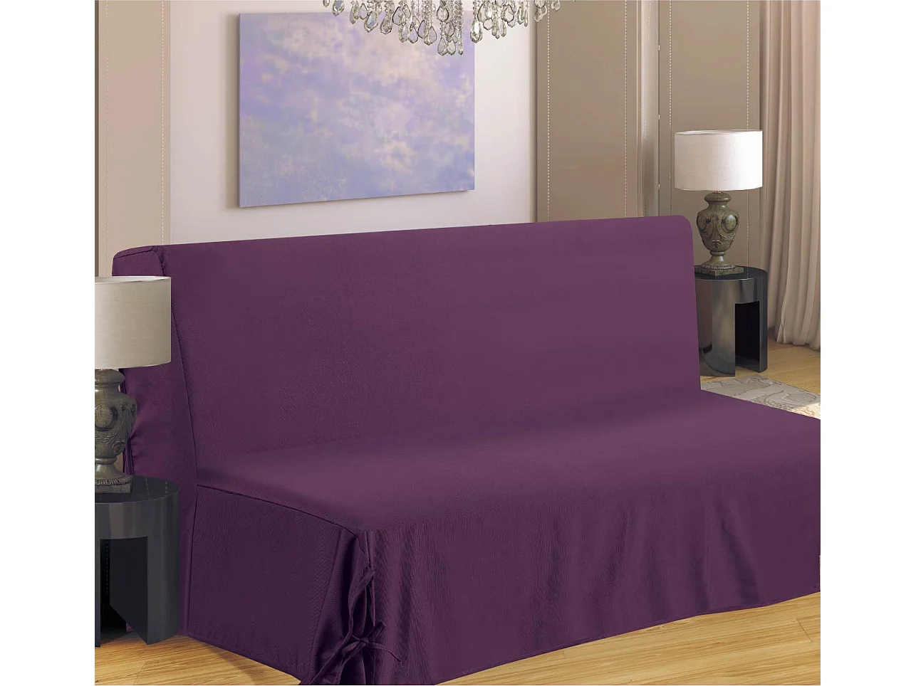 Funda de Clic-Clac con Lazos Violeta 140 x 200 cm