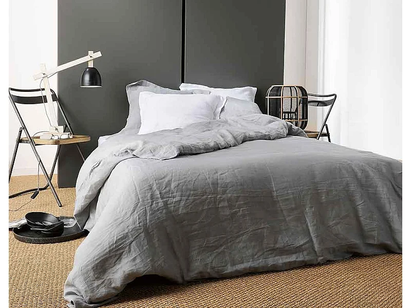 Housse de Couette Unie en Lin