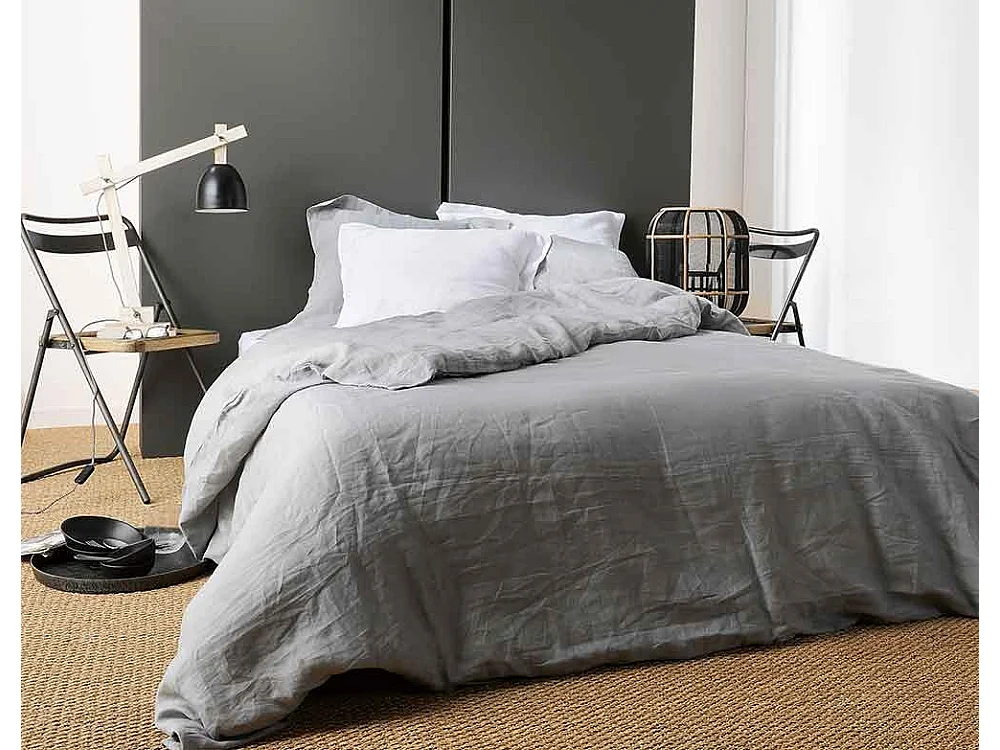 Housse de Couette Unie en Lin