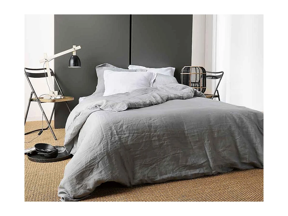 Housse de Couette Unie en Lin