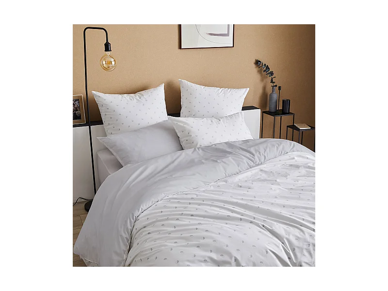 Bettbezug aus Perkal mit geometrischem Muster 140 x 200 cm