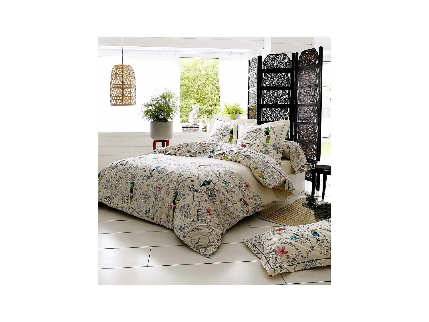 Housse de couette faune et flore