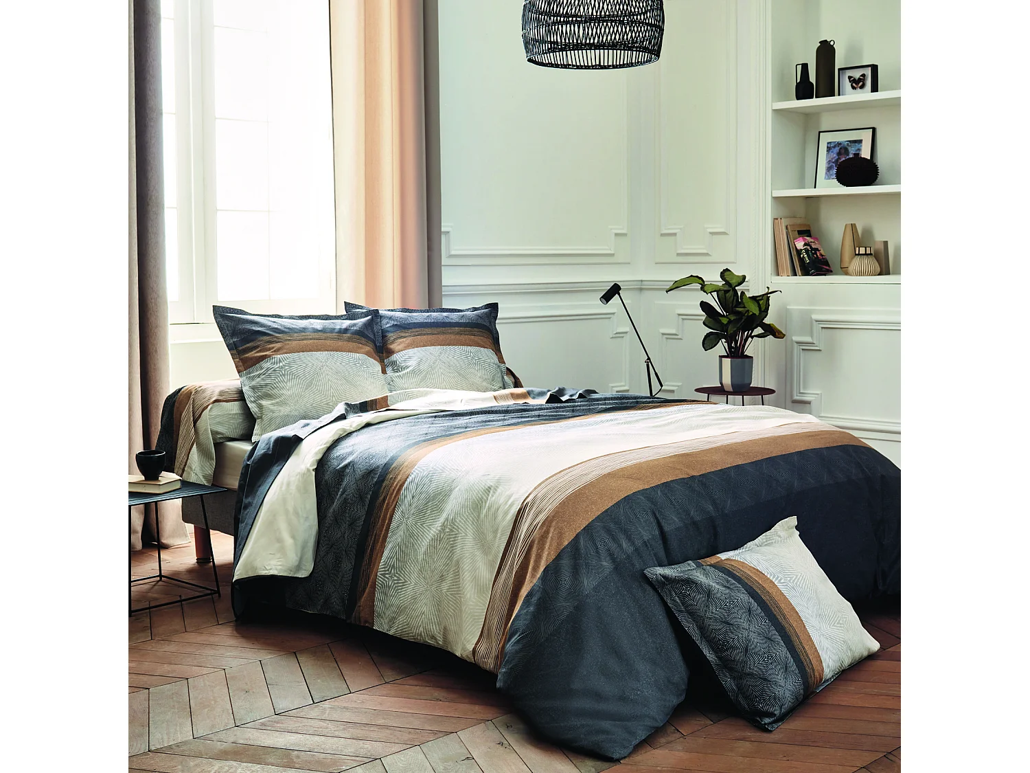 Housse de couette au style graphique