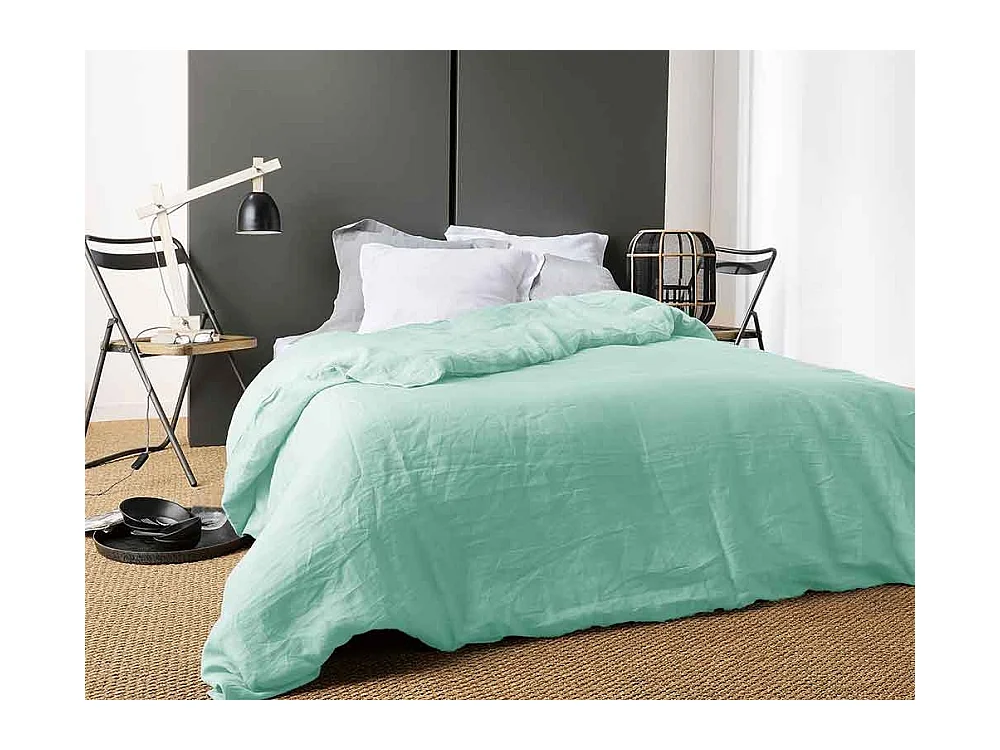 Housse de Couette Unie en Lin