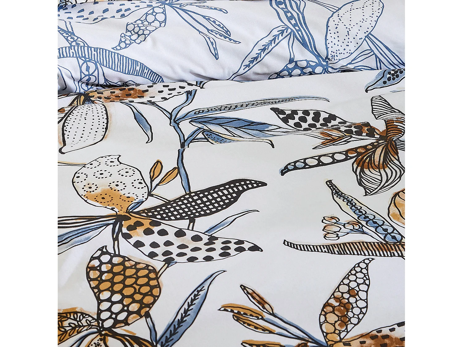 Housse de couette aux fleurs exubérantes