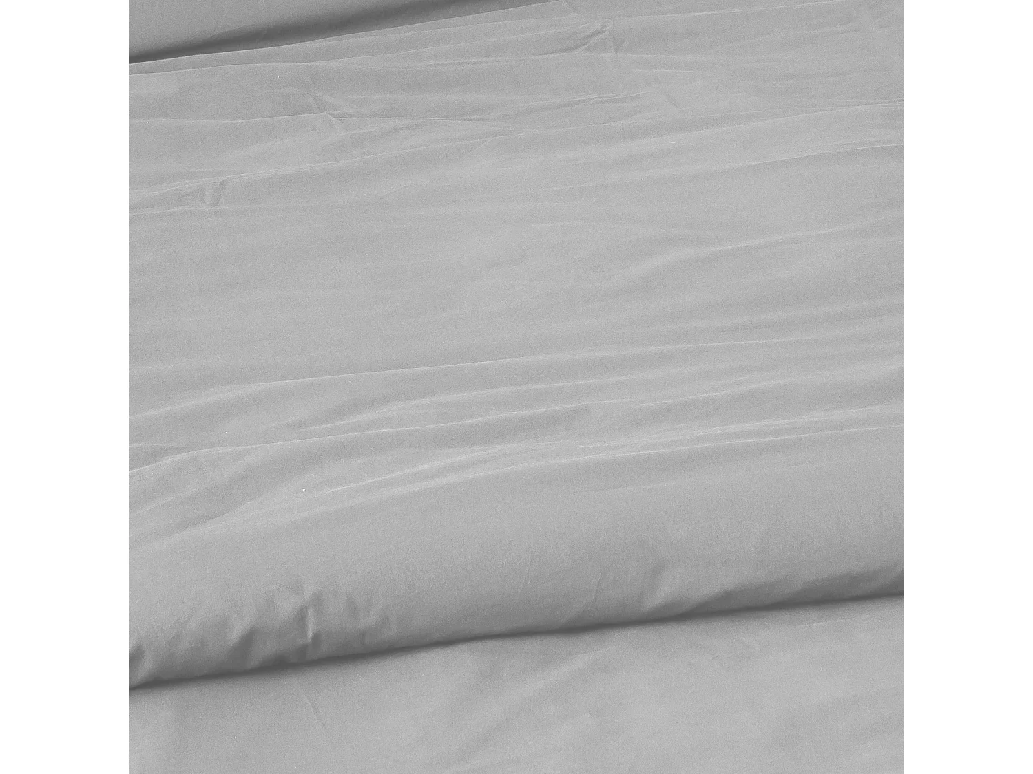 Unifarbenes Bettbezug-Set aus gewaschener Baumwolle 140 x 200 cm