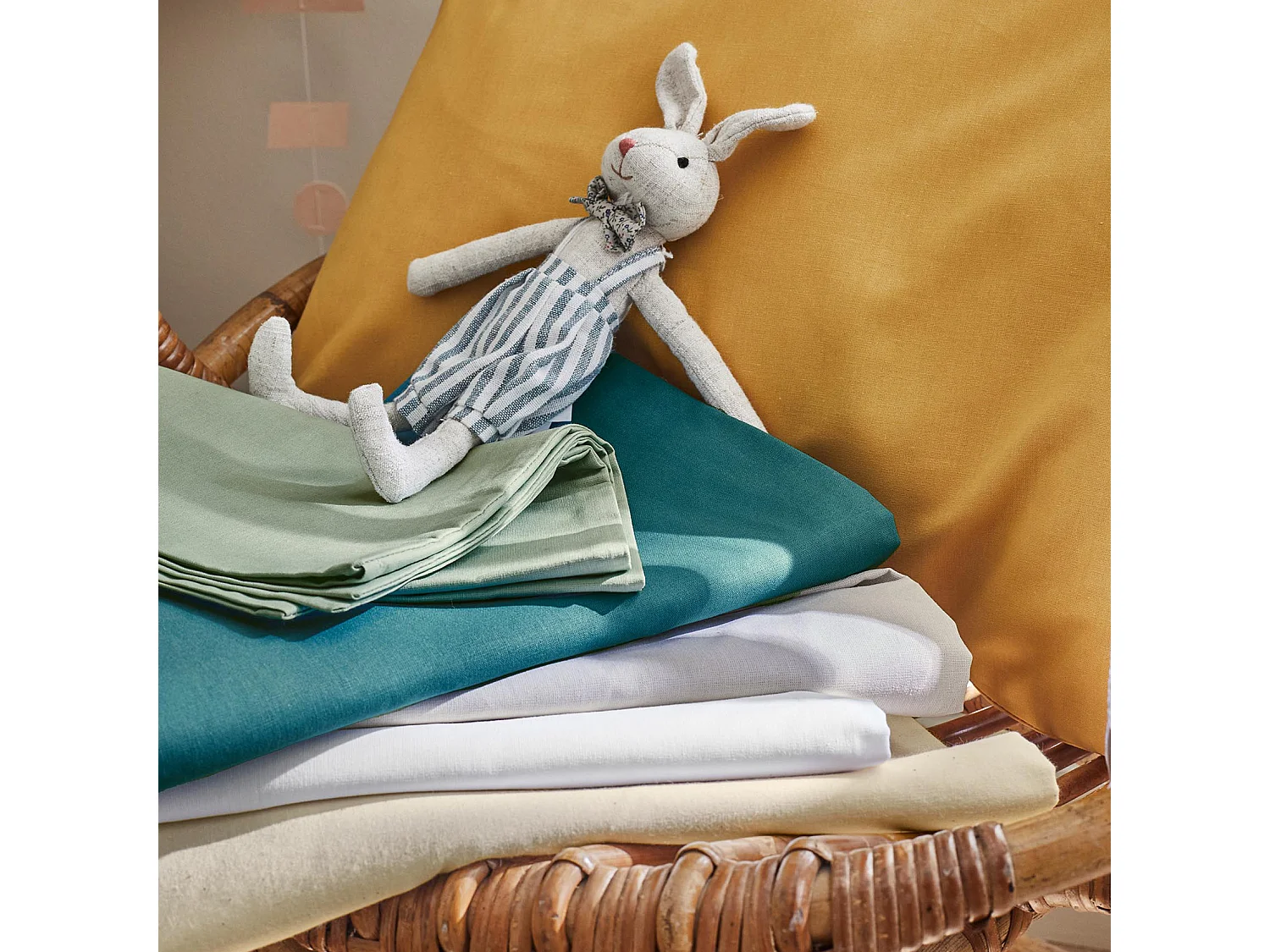 Housse de couette enfant uni