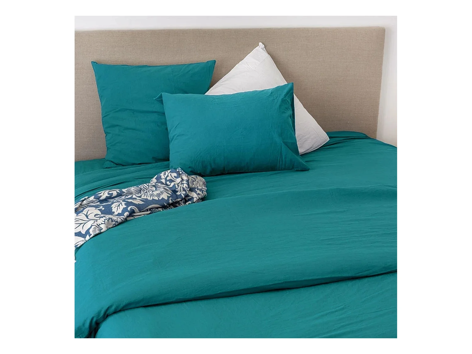 Housse de couette coton Lavé Oekotex