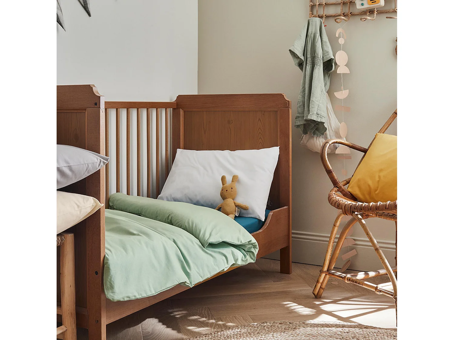 Einfarbige Kinder-Bettdecke 80 x 120 cm