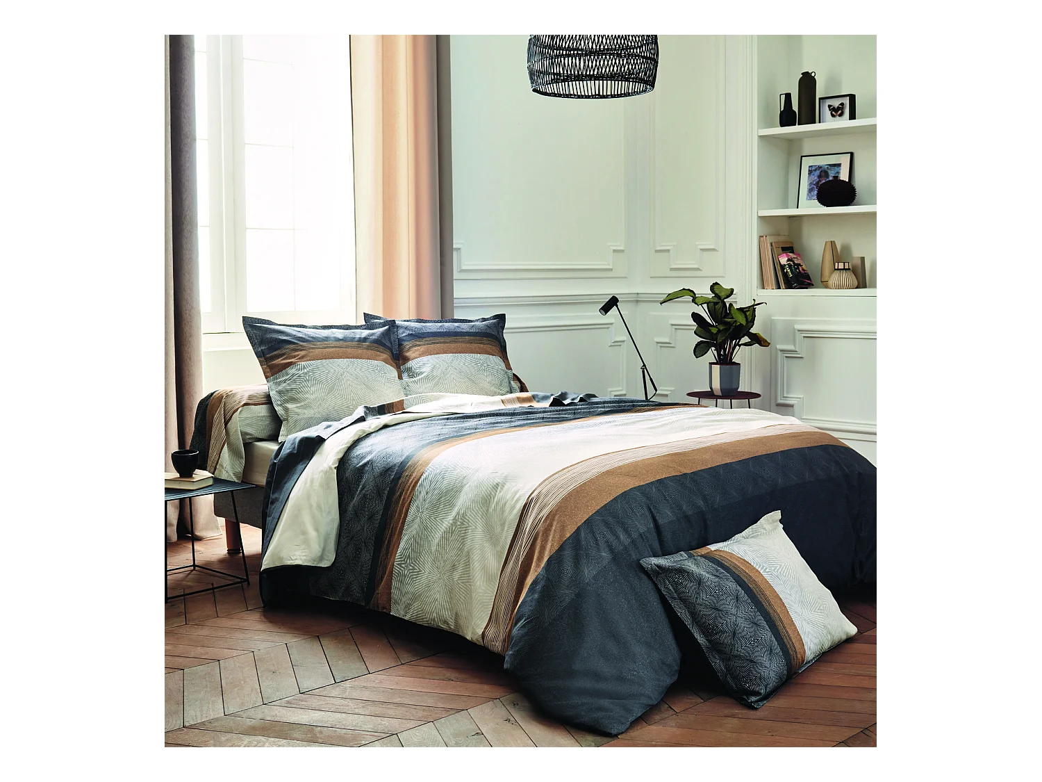 Housse de couette au style graphique