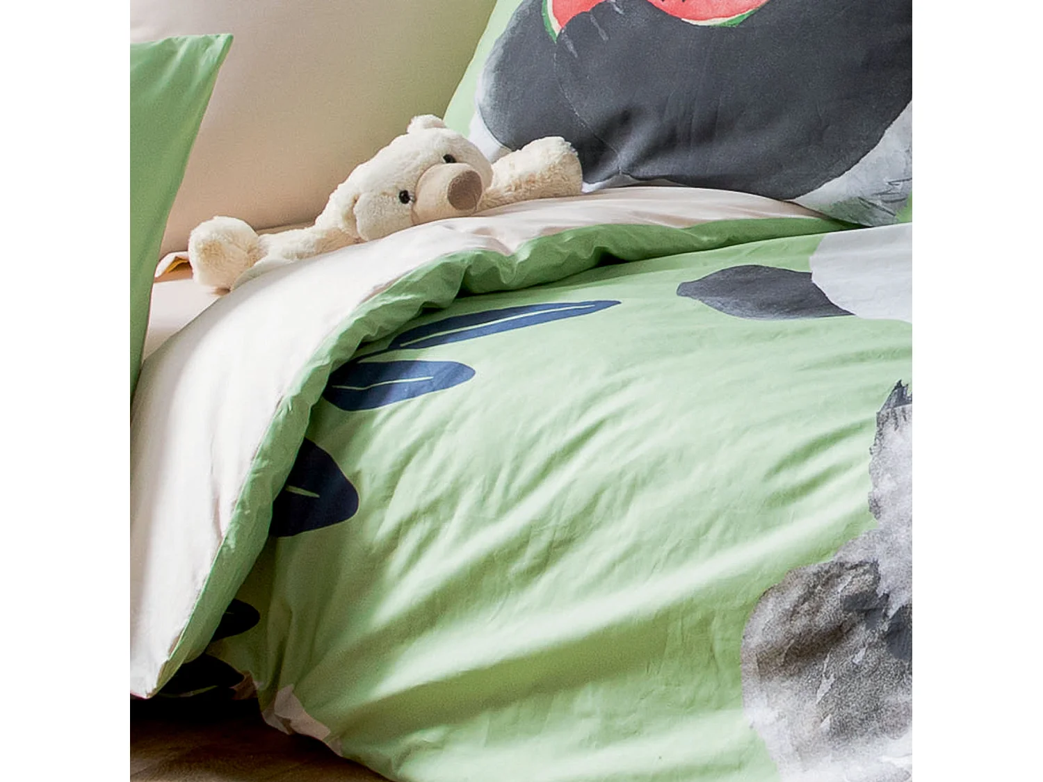 Funda nórdica de panda 140 x 200 cm