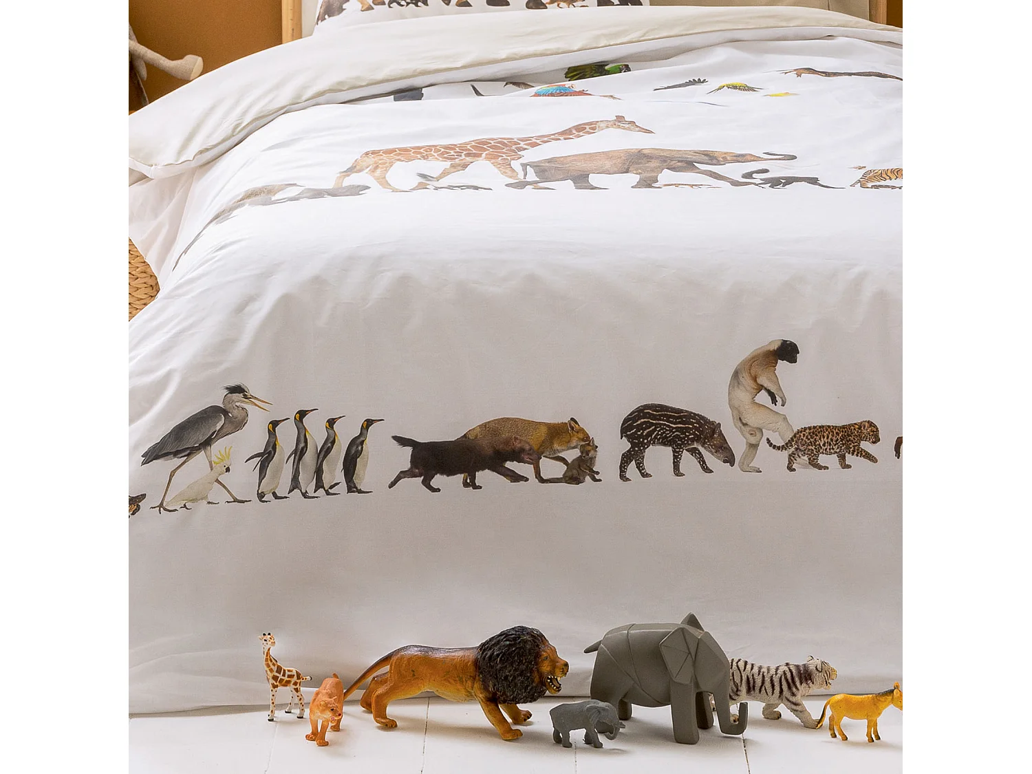 Funda nórdica Arca de Noé 200 x 200 cm