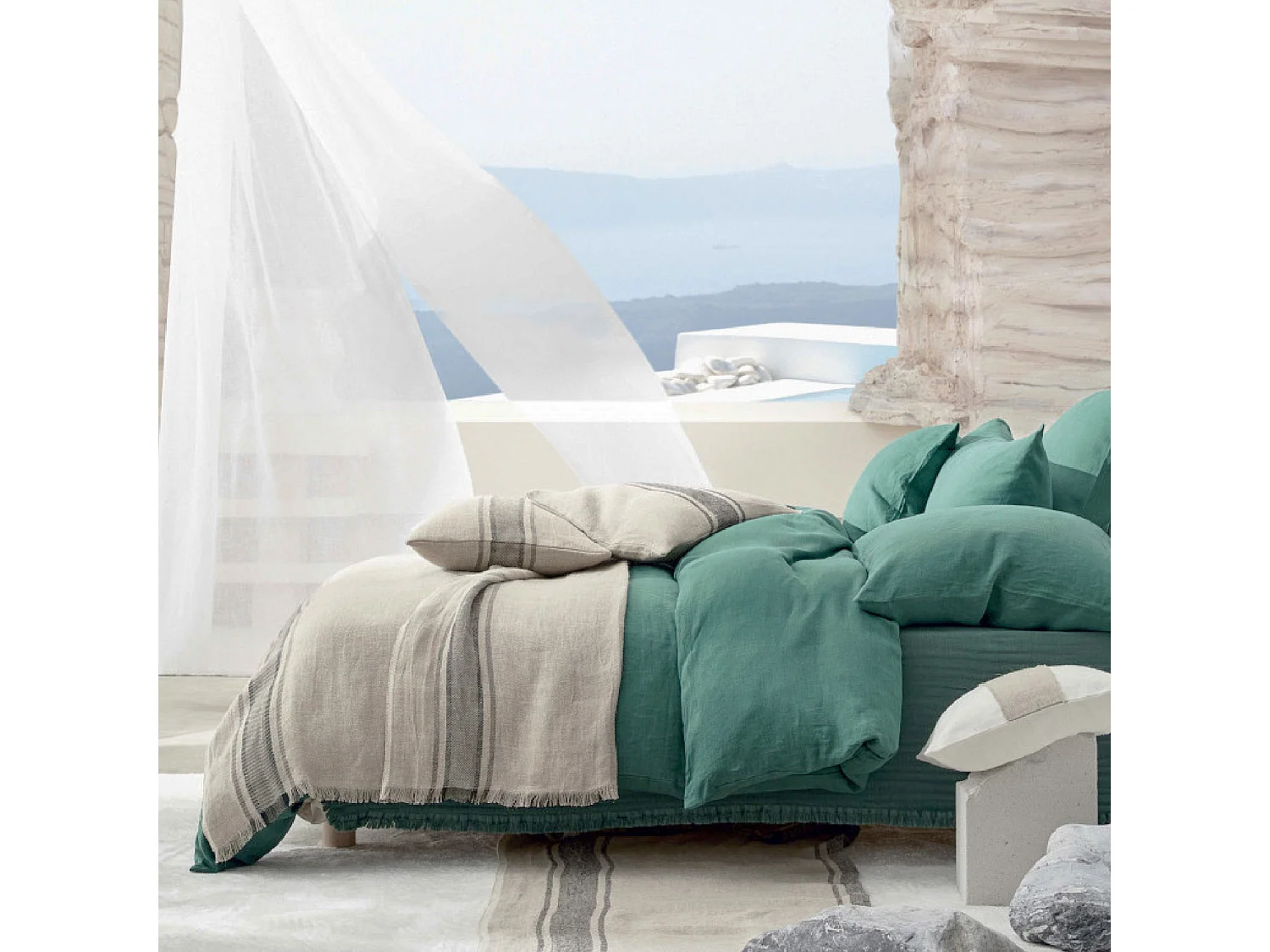 Housse de couette Harmony en 100% lin lavé