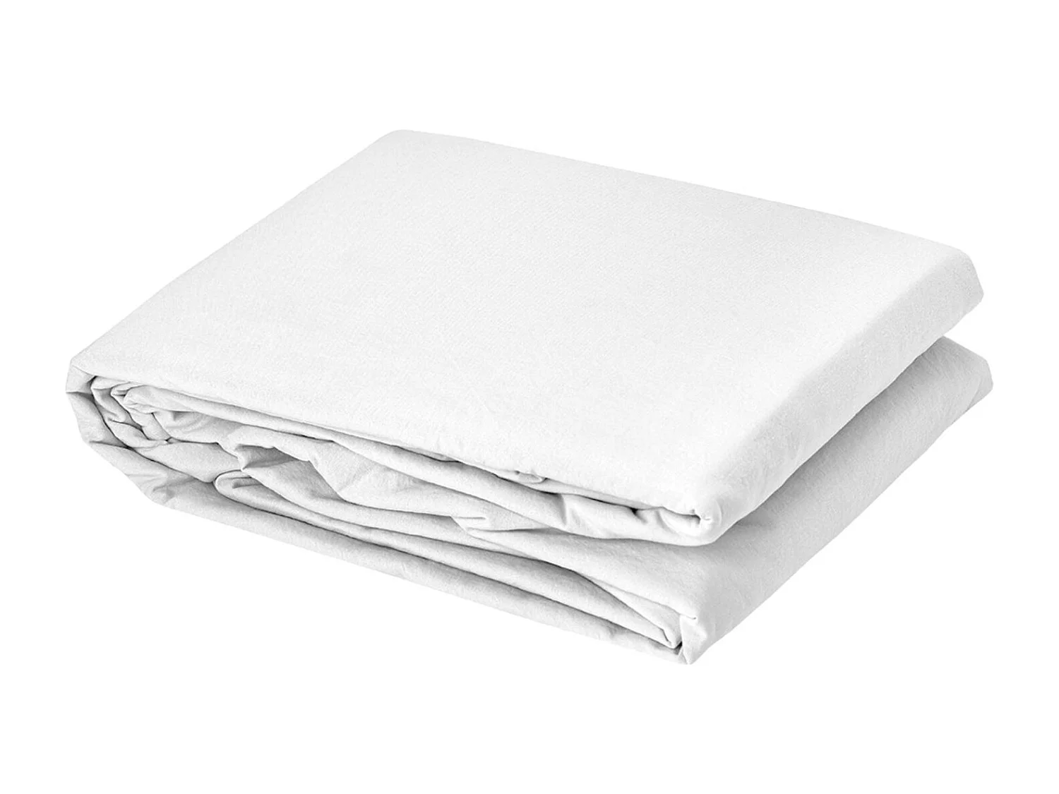 Funda de edredón liso en algodón lavado 200 x 200 cm