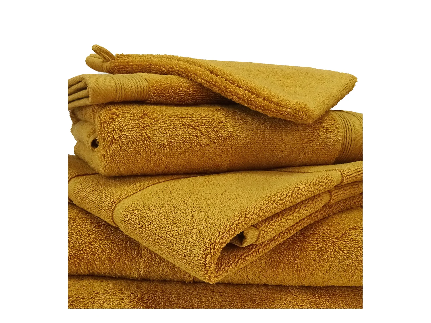 Lot de 6 gants de toilette en éponge