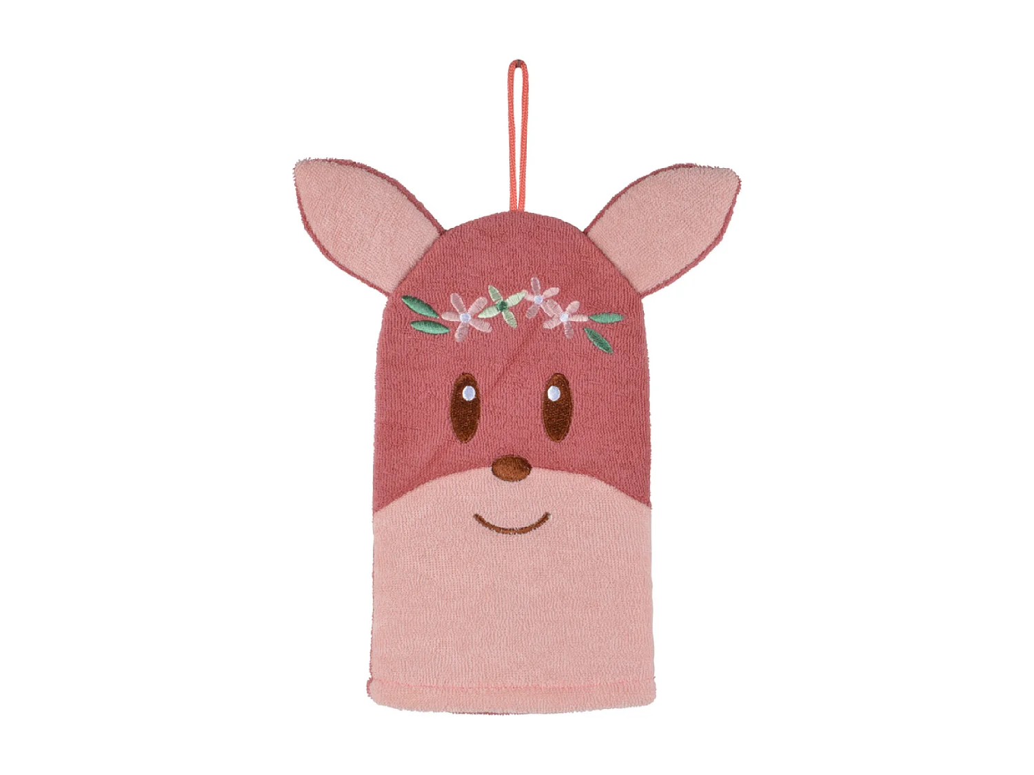 Guante de baño marioneta cervatillo 20,5 x 21 cm
